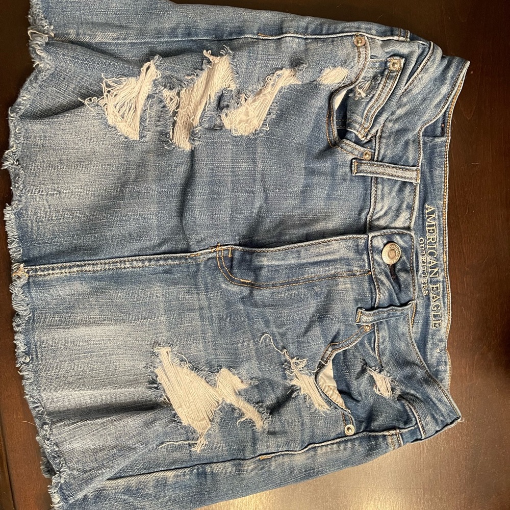 American eagle jean skirt